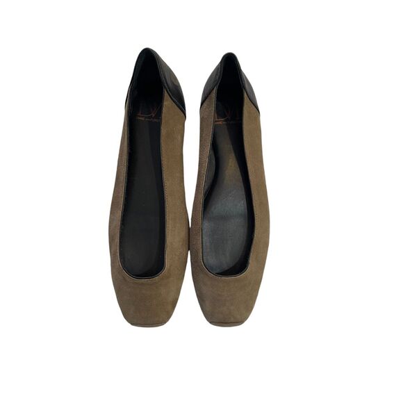 DVF Diane Von Furstenberg Olive Suede Ballet‎ Flat Size 6 - Picture 3 of 10